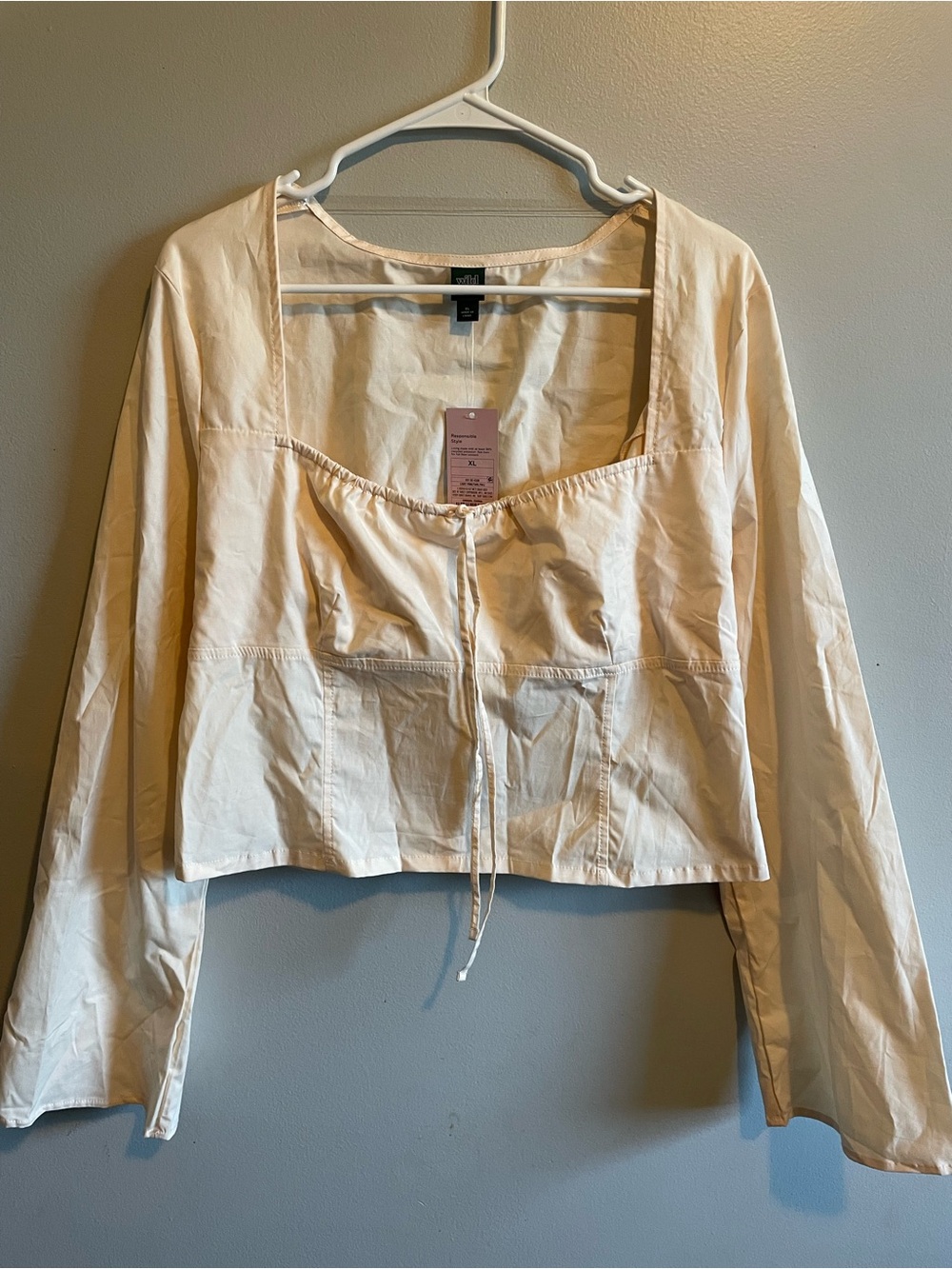 Target Light Drawstring Crop Top
